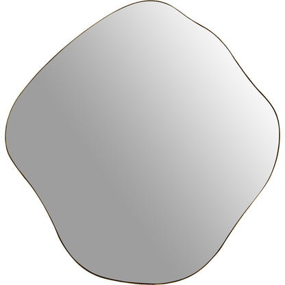 Organic Metal Framed Mirror Aged Champagne Finish Small 59x61cm