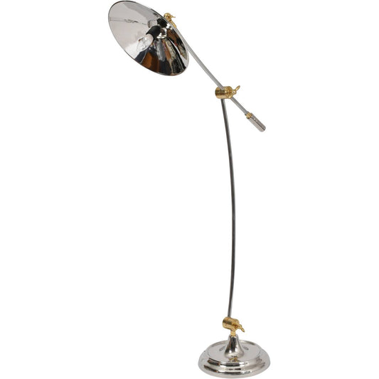 Haku Brass and Steel Adjustable Floor Lamp - E27 15W