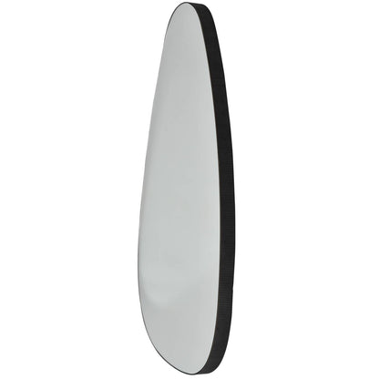 Organic Oversized Metal Framed Mirror Oak Wood Finish 150x86cm