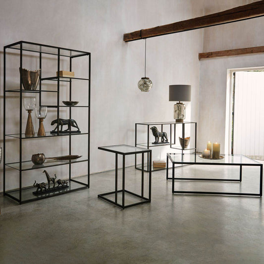 Deveraux Gilded Bronze Metal and Glass Console Table - Pak Tao