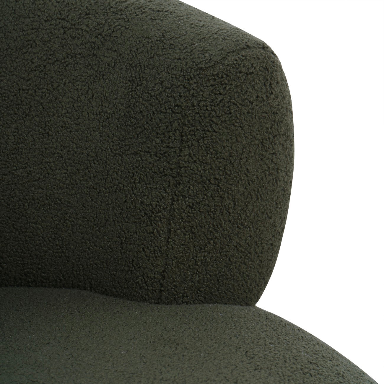 Luna Occasional Chair in Boucle Hunter Green