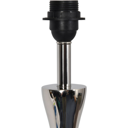 Lyra Nickel Lamp (Base Only) - E27 15W LED 16" Shade