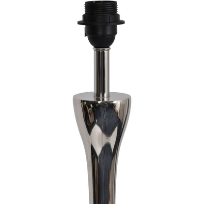 Lyra Nickel Lamp (Base Only) - E27 15W LED 20" Shade