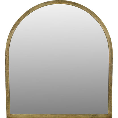 Arched Window Large Mirror in Brass Finish