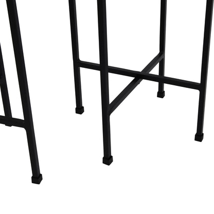 Clyde Floor Standing Nickel Set of 2 Planters