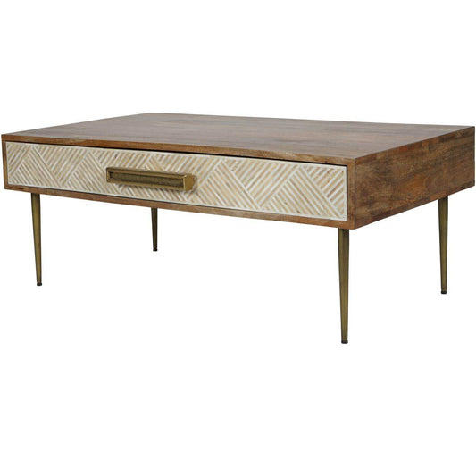 Linden Bone and Mango wood Coffee Table - Pak Tao