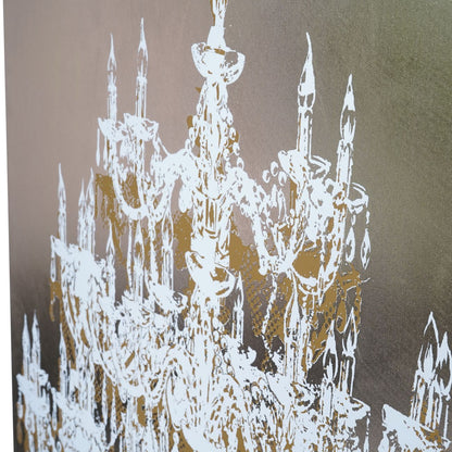 Chandelier Gold Foiled Canvas Wall Art 140x100cm
