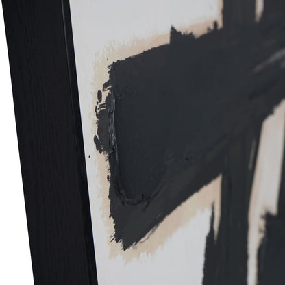 Impasto Brushstrokes Set of 2 Framed Canvas Wall Art 160x120cm