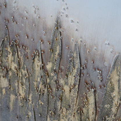 Abstract Golden Reeds Canvas Wall Art 150x75cm