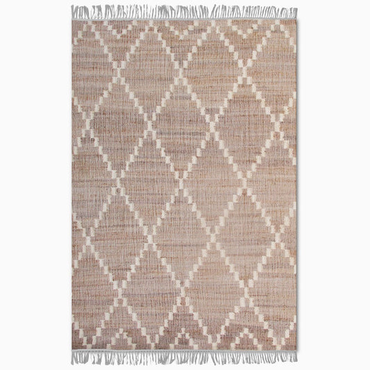 Laridel Punja Kelim Natural & Ivory 160x230cm Jute and Wool Rug