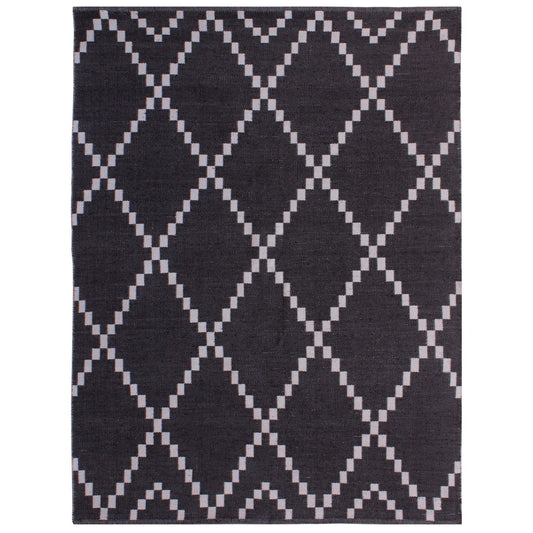 Laridel Jacquard Woven Charcoal & Ivory 160x230cm PET Rug