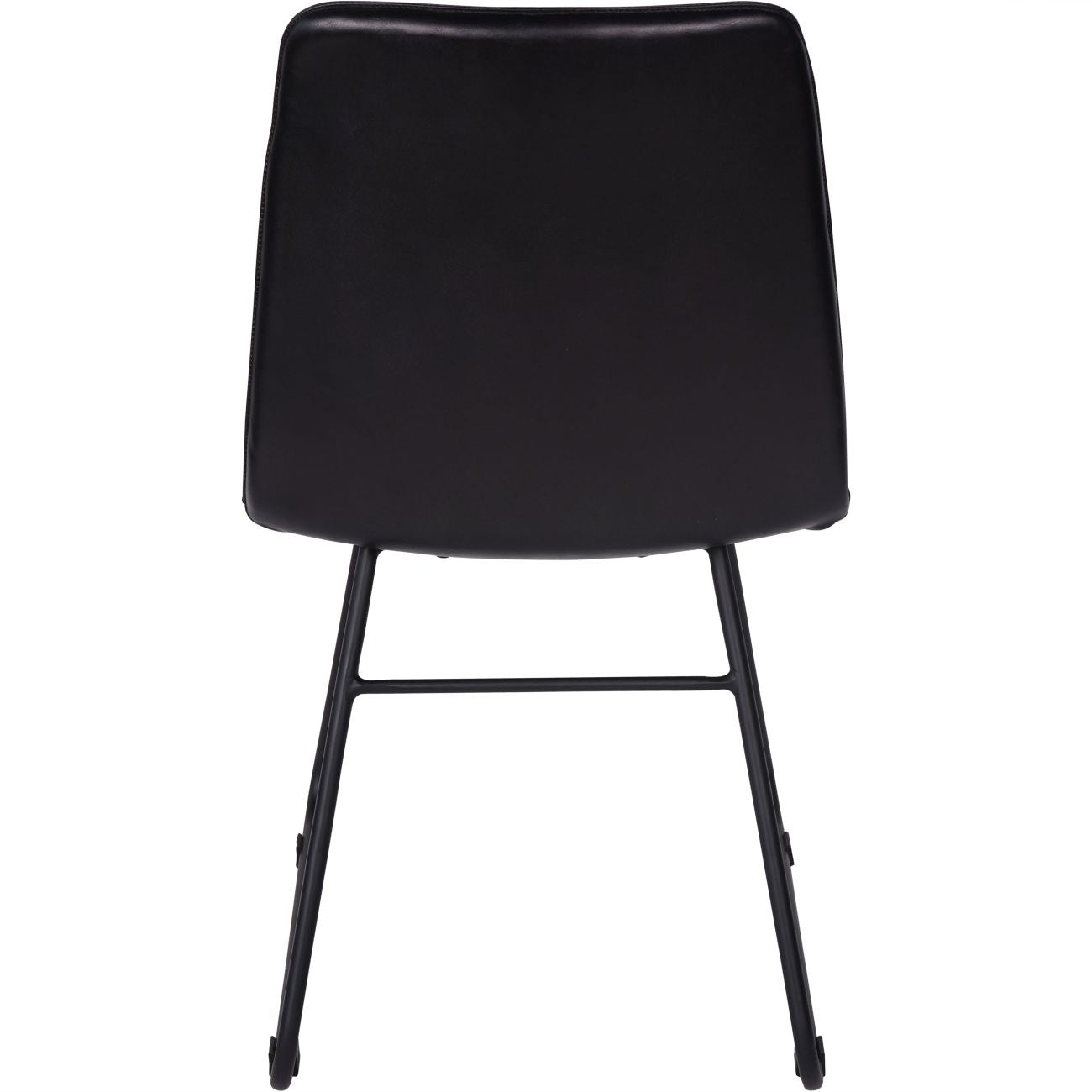 Pair of Robinson Leather Dining Chairs in Charcoal