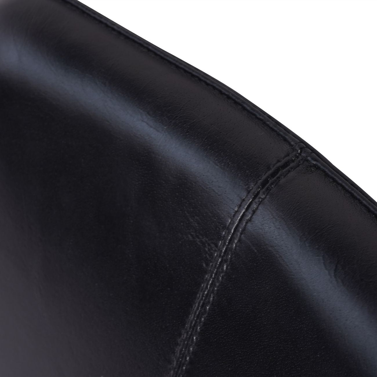 Pair of Robinson Leather Dining Chairs in Charcoal