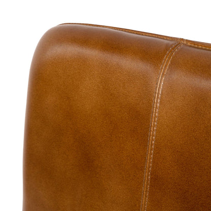 Pair of Robinson Leather Bar Stools in Cognac