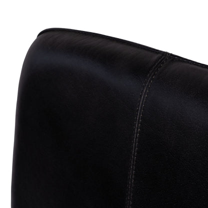 Pair of Robinson Leather Bar Stools in Charcoal
