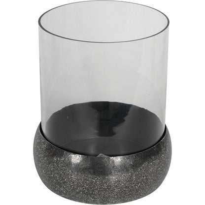 Dusky Finish Medium Glass Hurricane 27x22cm