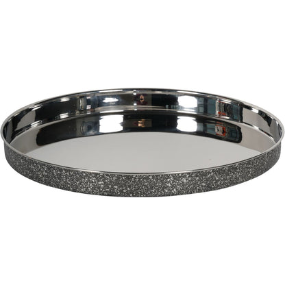 Dusky Finish Round Bar Tray 34cm