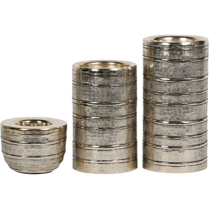 Gilver Rings Pillar Candle Holder 26cm