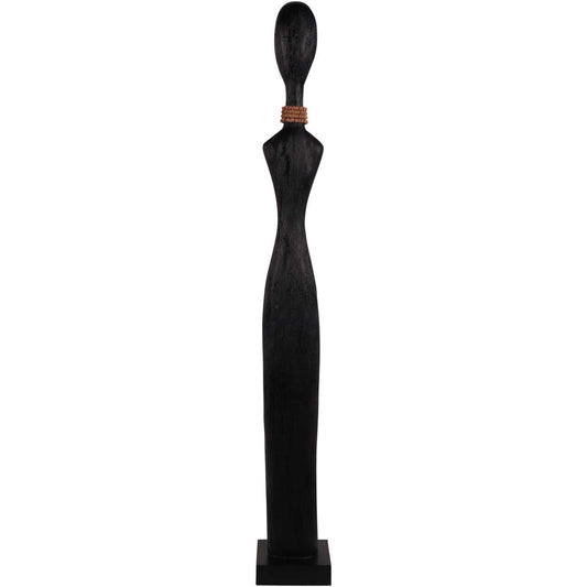 Abstract Female Sculpture Black Large