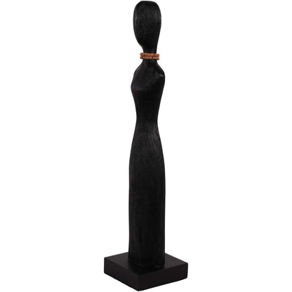 Abstract Female Sculpture Black Small