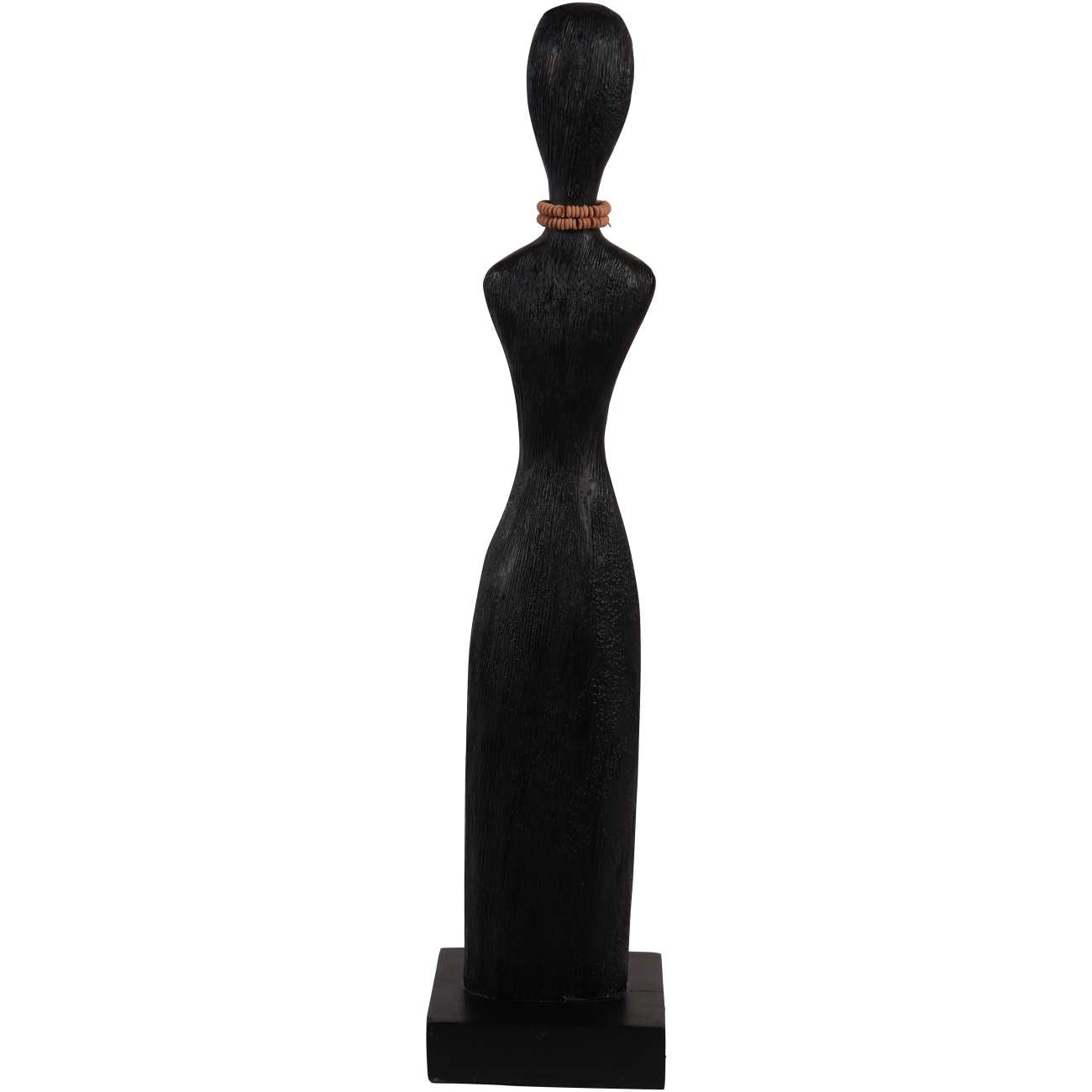 Abstract Female Sculpture Black Small