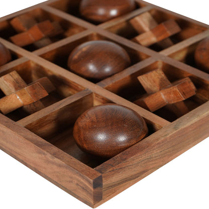 Belben Wooden Noughts and Crosses Game