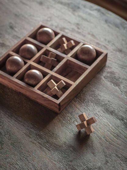 Belben Wooden Noughts and Crosses Game
