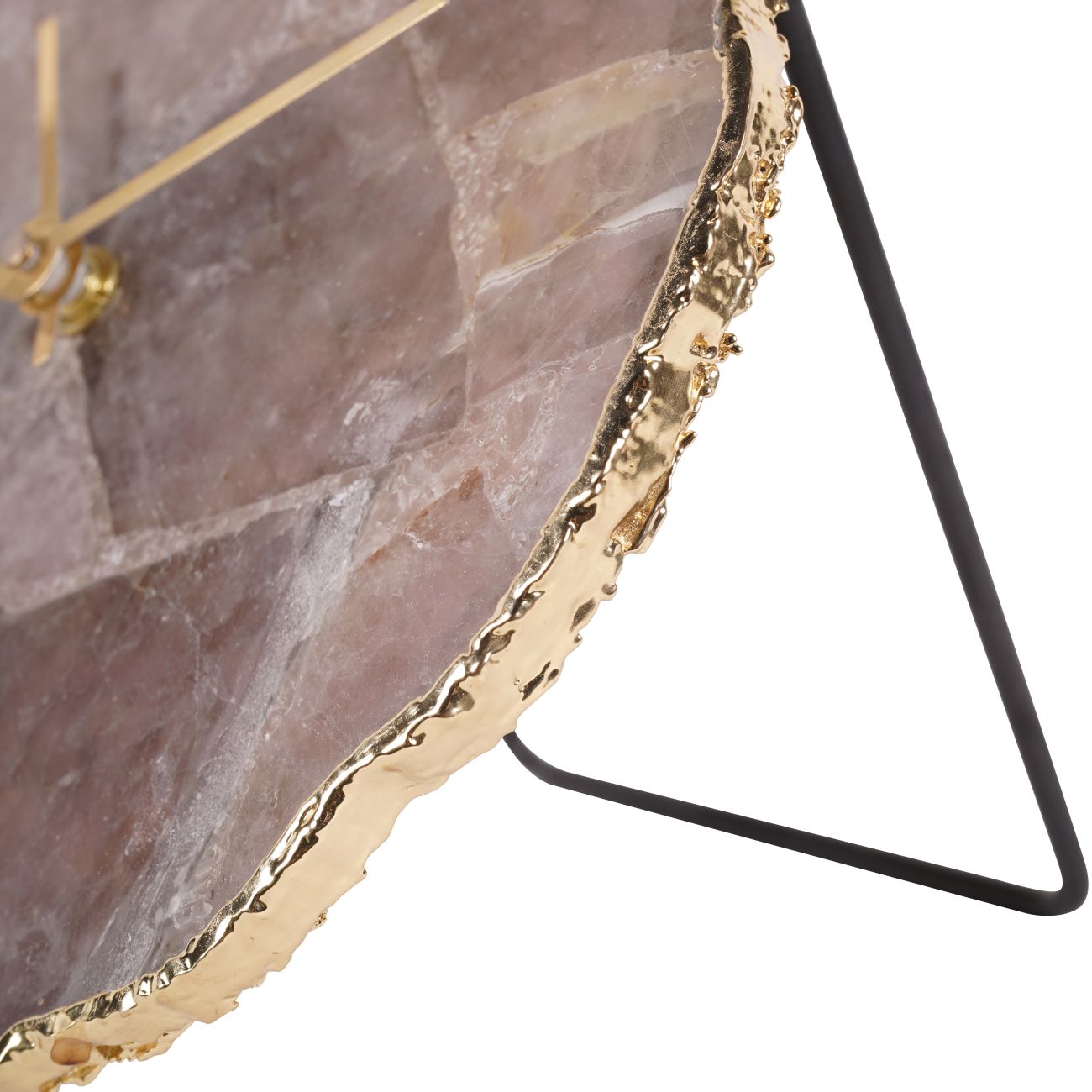 Dusky Agate Mantel Clock 20cm