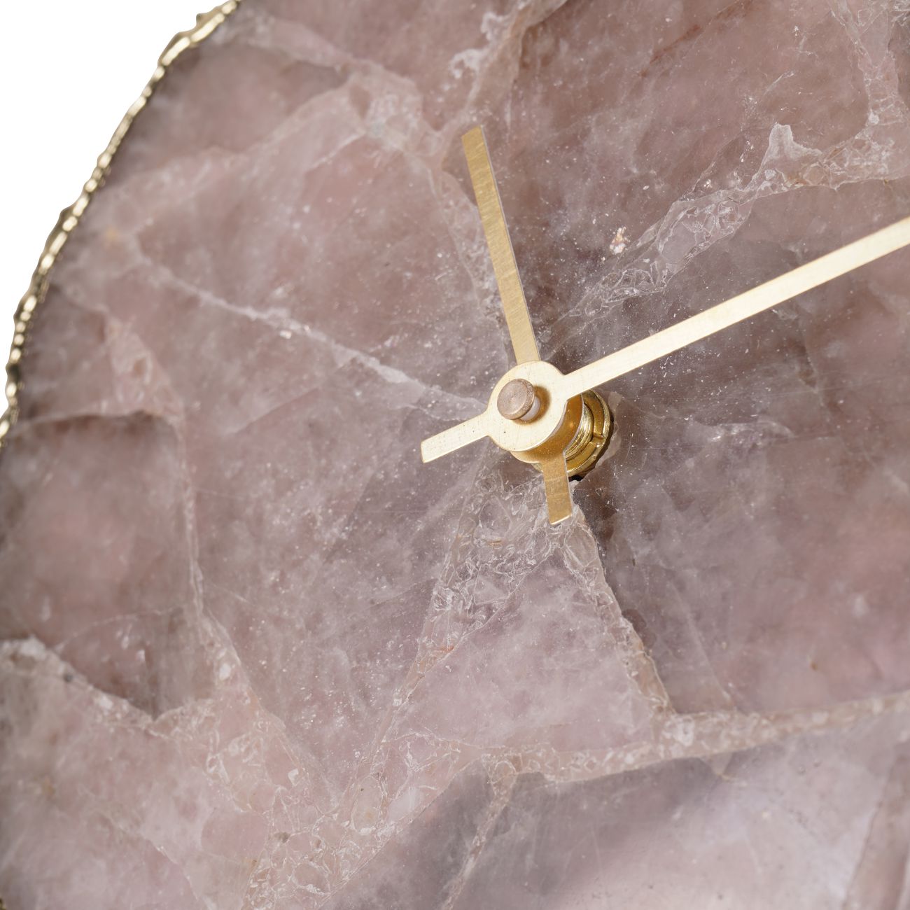 Dusky Agate Mantel Clock 20cm