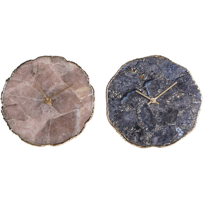Dusky Agate Mantel Clock 20cm
