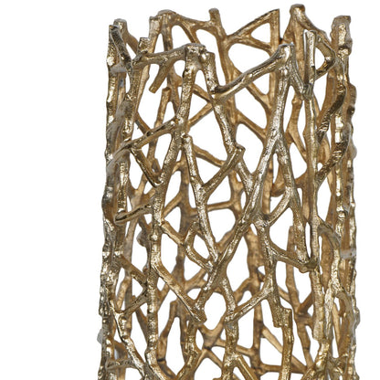 Twig Gold Sculpture Floor Vase