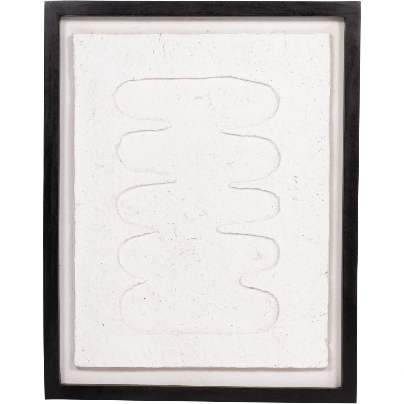 Abstract Papier Mache Framed Wall Art 3 55x70cm