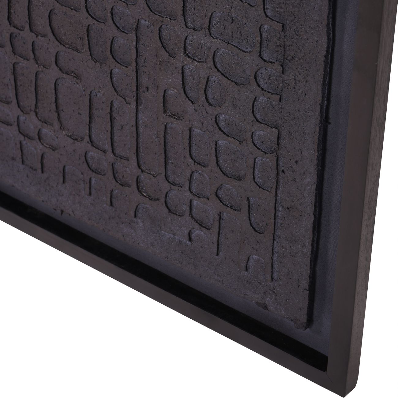 Trenton Large Black Framed Wall Art Papier Mache 1 100x130cm