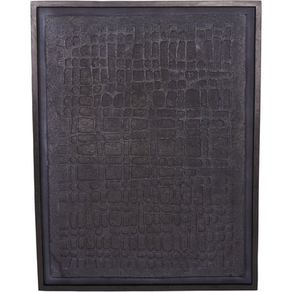 Trenton Large Black Framed Wall Art Papier Mache 1 100x130cm