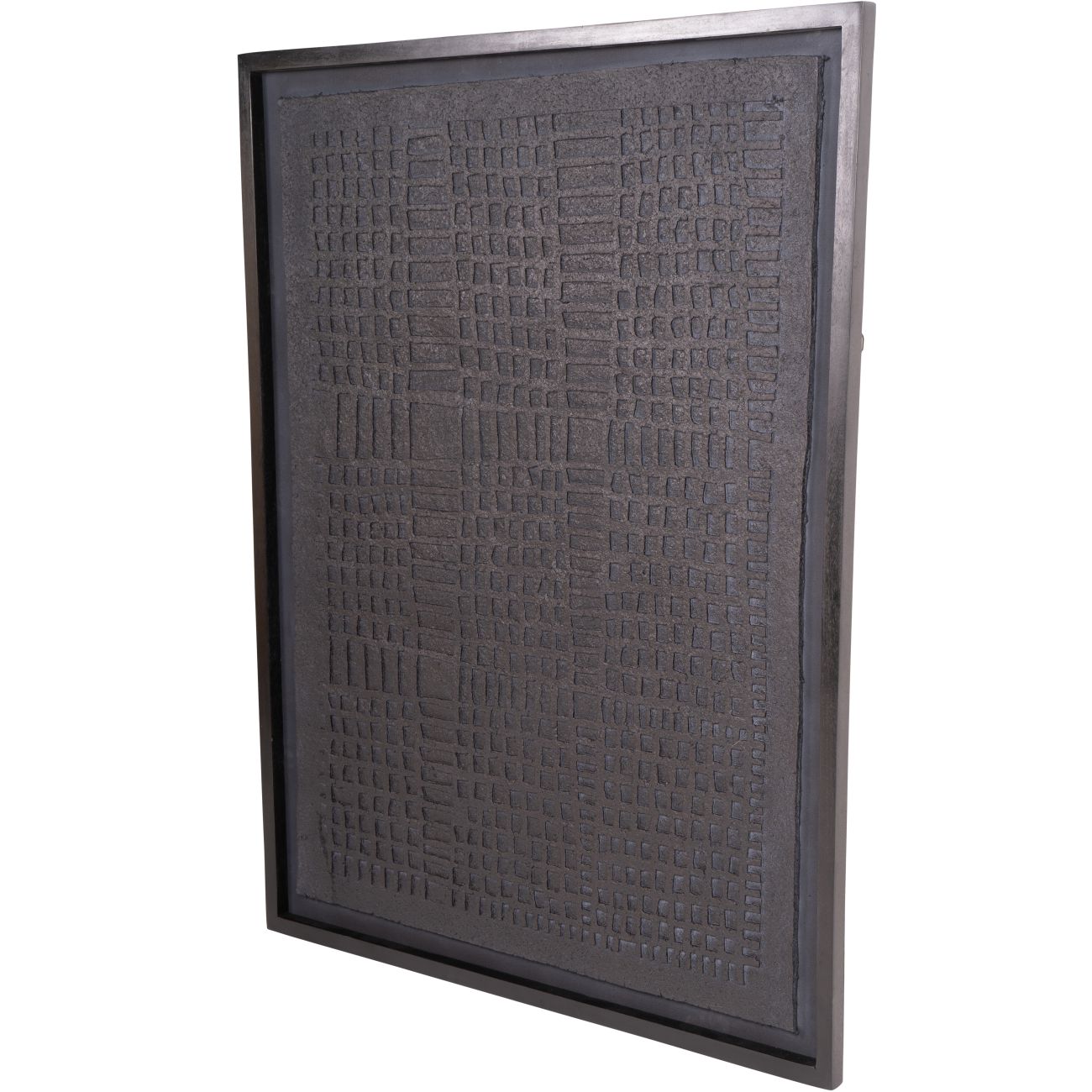 Trenton Large Black Framed Wall Art Papier Mache 2 100x130cm