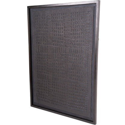 Trenton Large Black Framed Wall Art Papier Mache 2 100x130cm