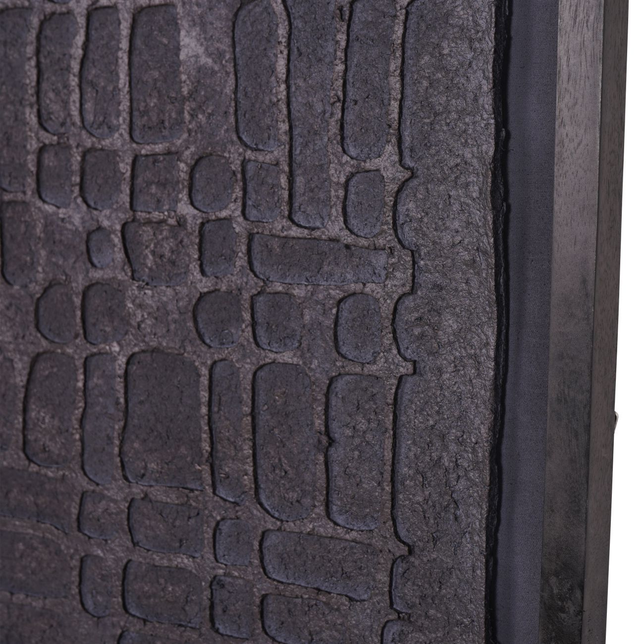 Trenton Large Black Framed Wall Art Papier Mache 2 100x130cm