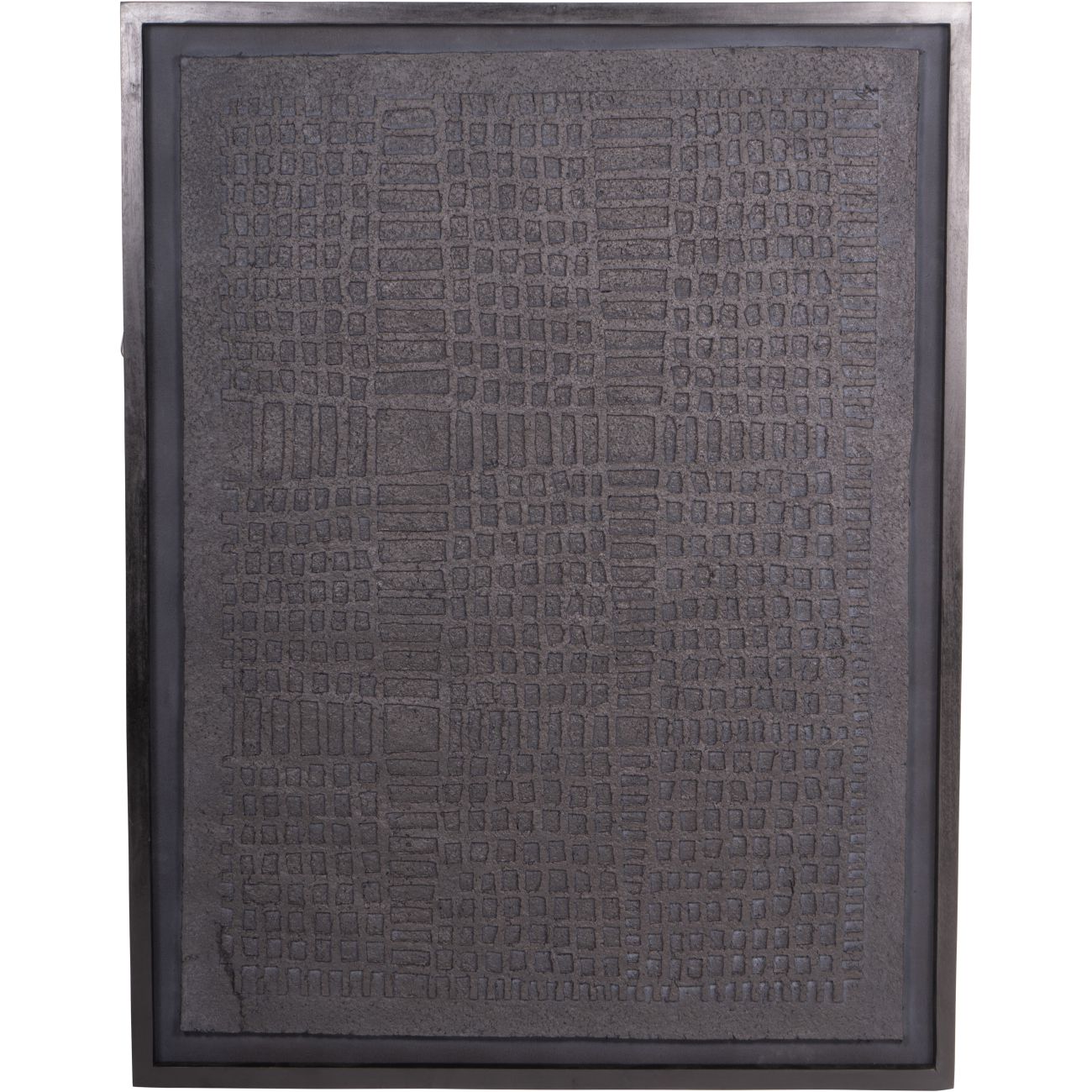 Trenton Large Black Framed Wall Art Papier Mache 2 100x130cm