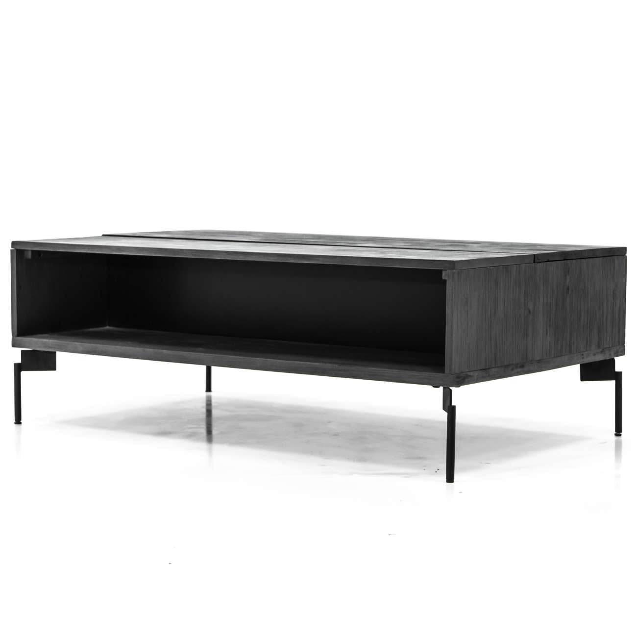 Bronks Black Acacia Coffee Table - Pak Tao