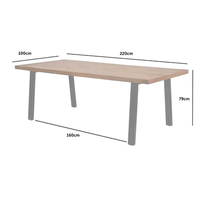 Burnham II Herringbone Dining Table - Pak Tao