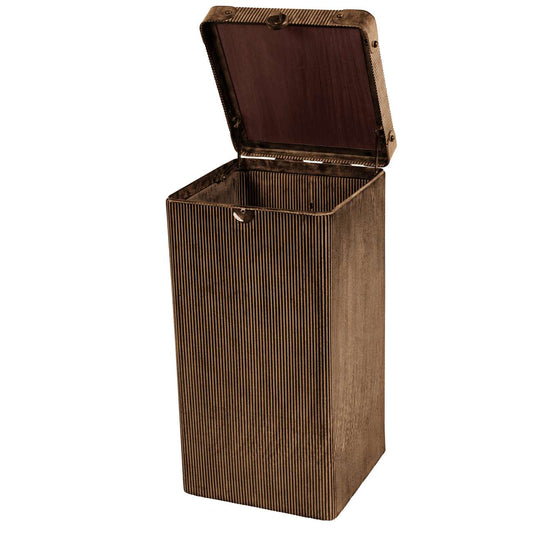 Hunter Corrugated Gold Side Table