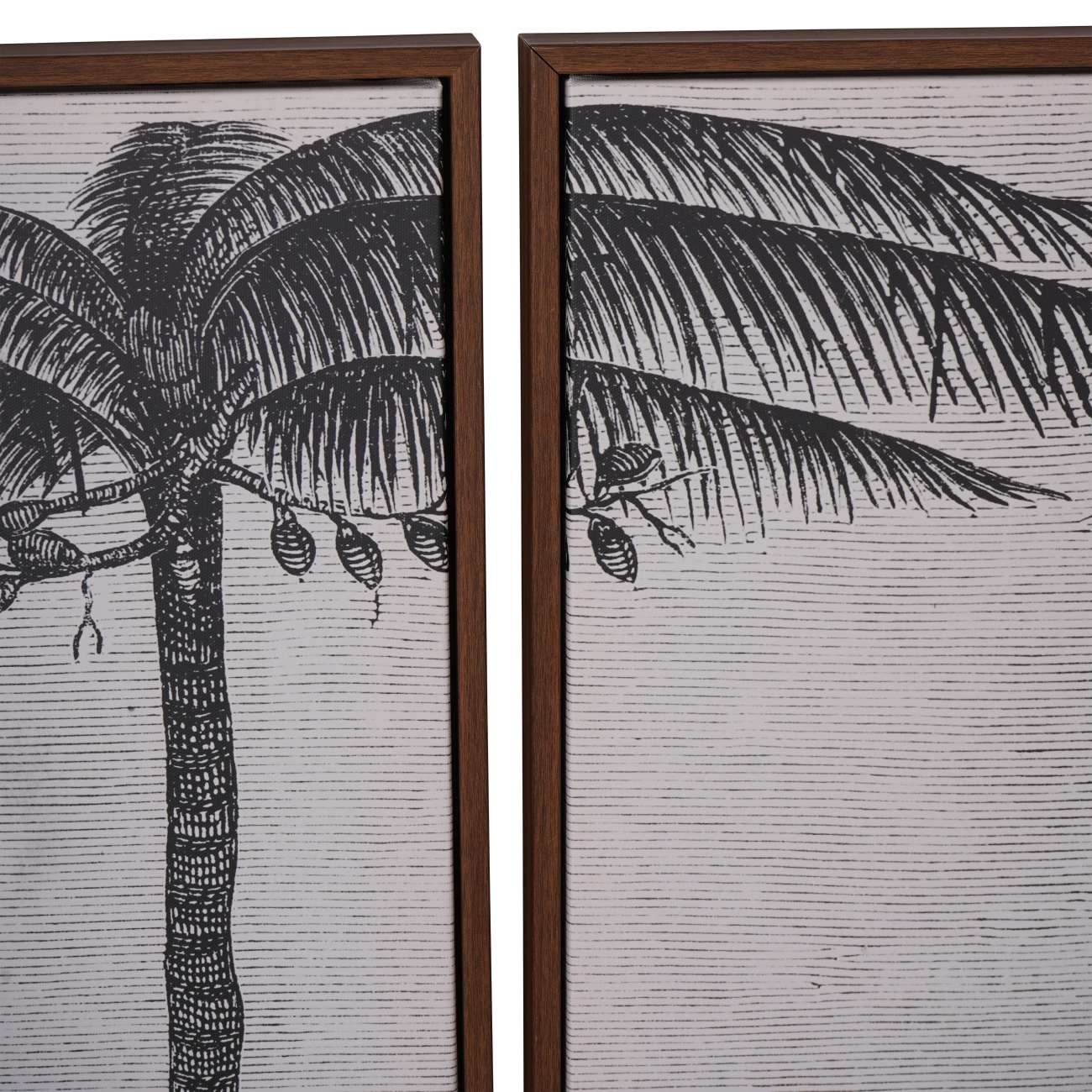 Palm Set of 4 Framed Canvas Wall Art 180x120cm