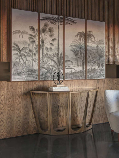 Palm Set of 4 Framed Canvas Wall Art 180x120cm