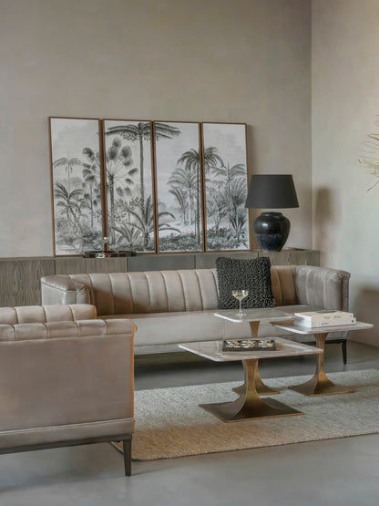 Palm Set of 4 Framed Canvas Wall Art 180x120cm