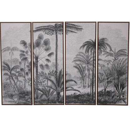 Palm Set of 4 Framed Canvas Wall Art 180x120cm