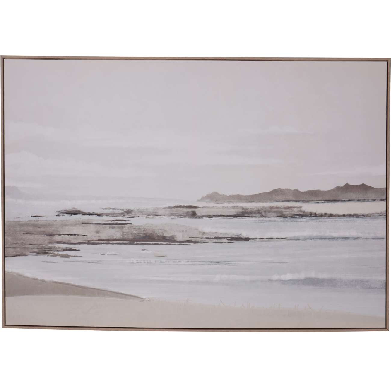 Blurred Seascape Framed Canvas Wall Art 140x100cm