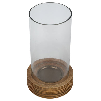 Glass & Wood Hurricane