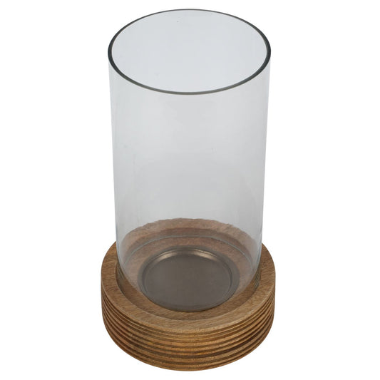 Glass & Wood Hurricane