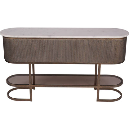 Belvedere Aged Gold Console Table
