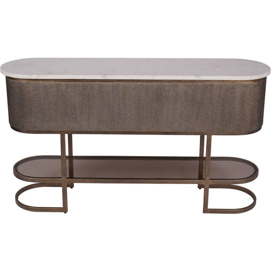 Belvedere Aged Gold Console Table